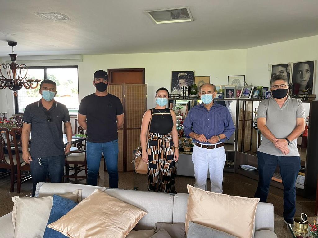 Marcelo Castro e João Mádison reunidos com a prefeita Gabriela Coelho