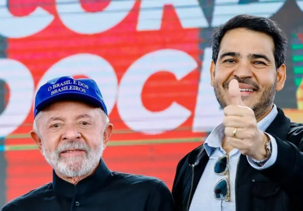 Lula e  Jorge Messias