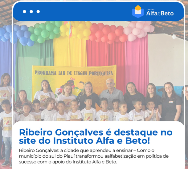 Publicação no site do Instituto Alfa e Beto
