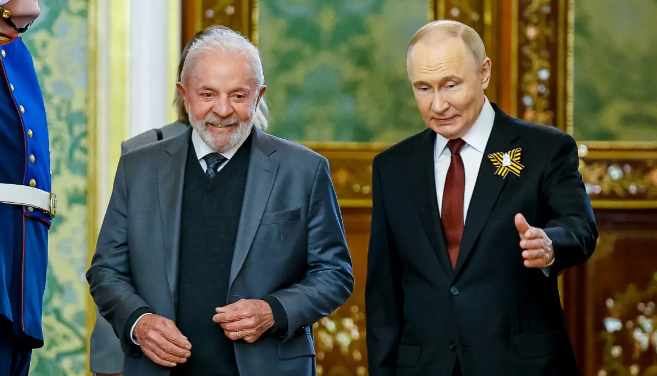 Lula e Vladimir Putin