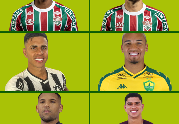 Hércules, Renê, David Ricardo, Denilson, Matheus Felipe e Kevin Peterson