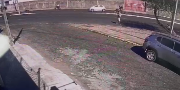 Câmera flagra momento do acidente que matou motociclista na zona norte de Teresina