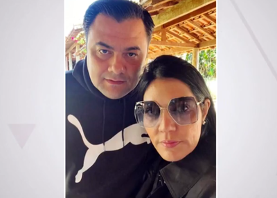 Filipe Prado e Francine