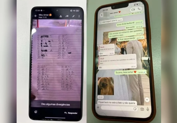 Material apreendido com estudante