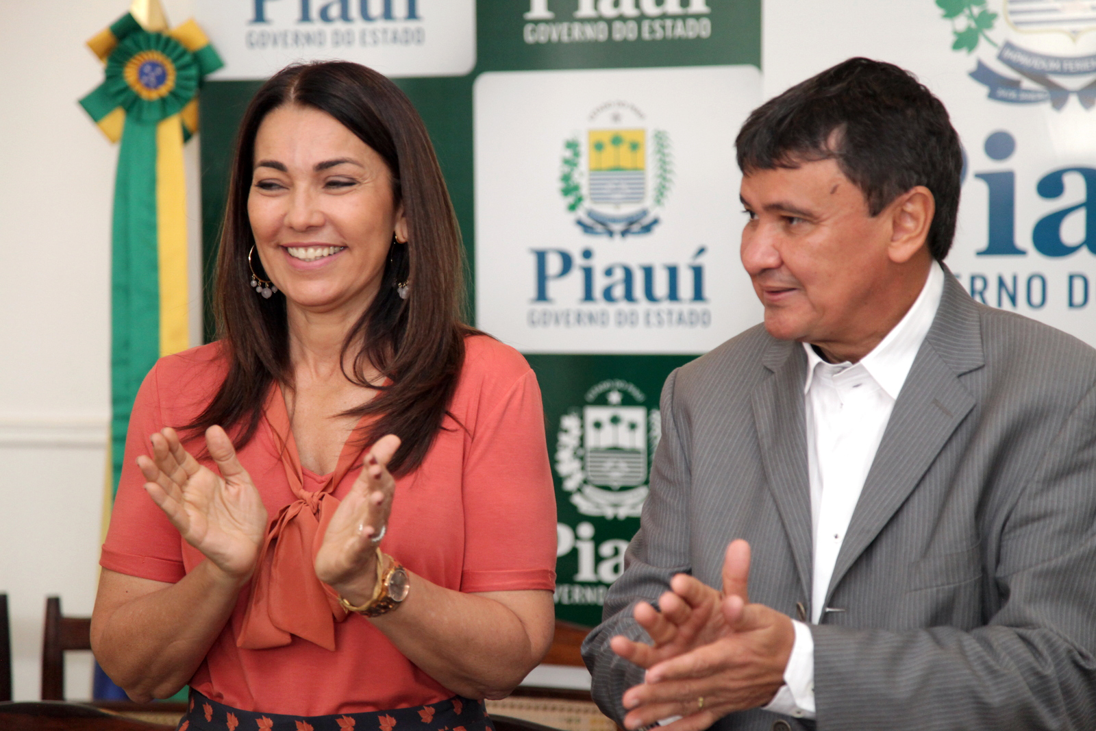 Vice governadora Margarete Coelho e o governador Wellington Dias