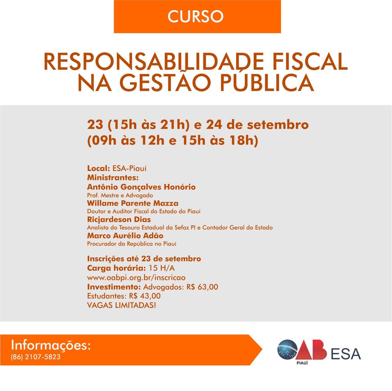 Curso de Responsabilidade Fiscal