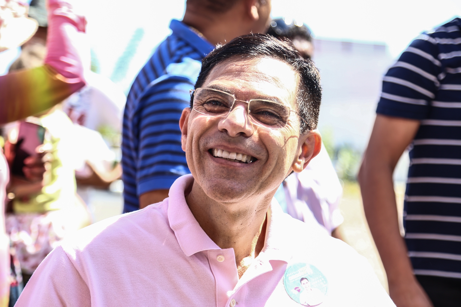 Amadeu Campos Sorrindo na sua caminhada 
