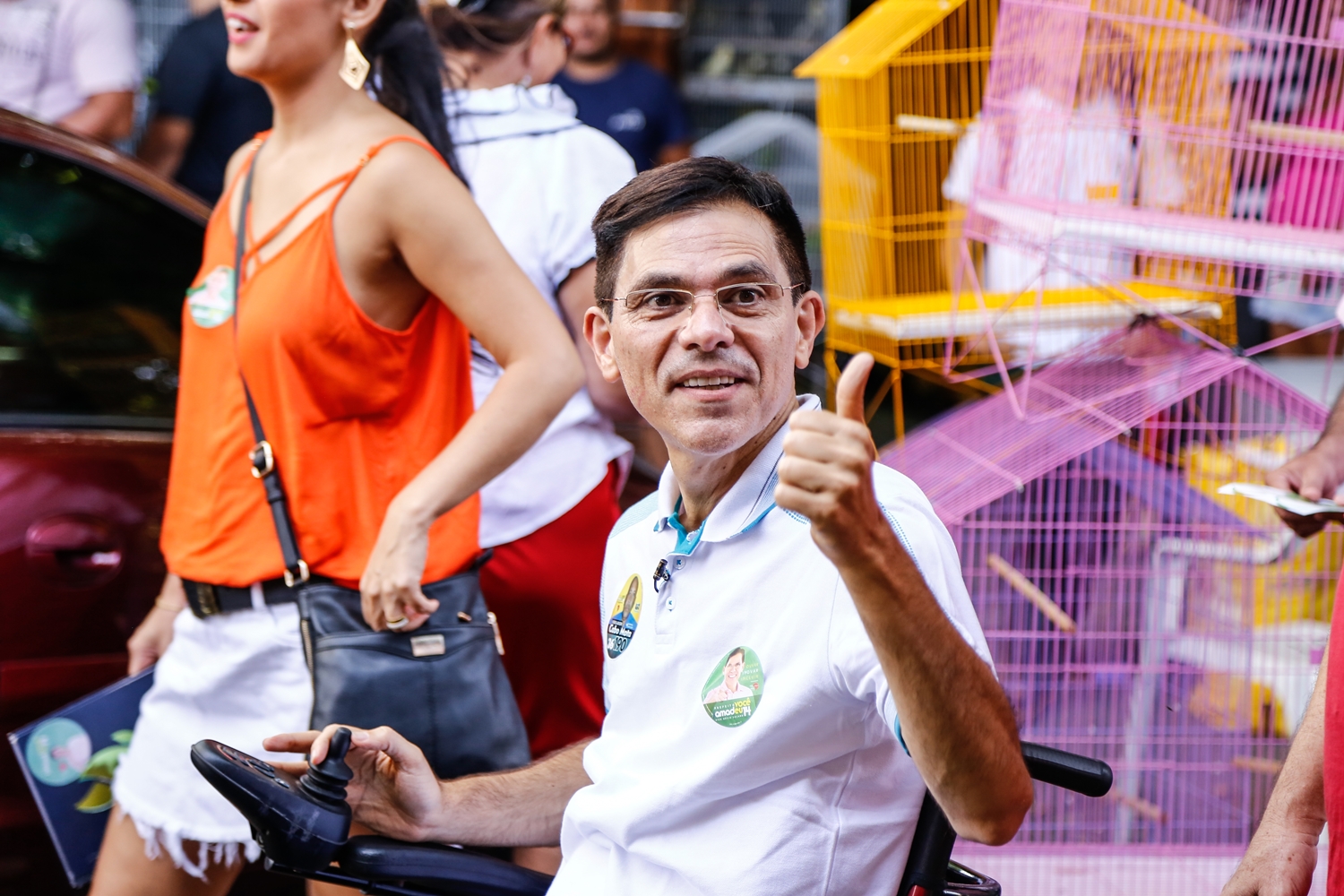 Amadeu feliz com a campanha 