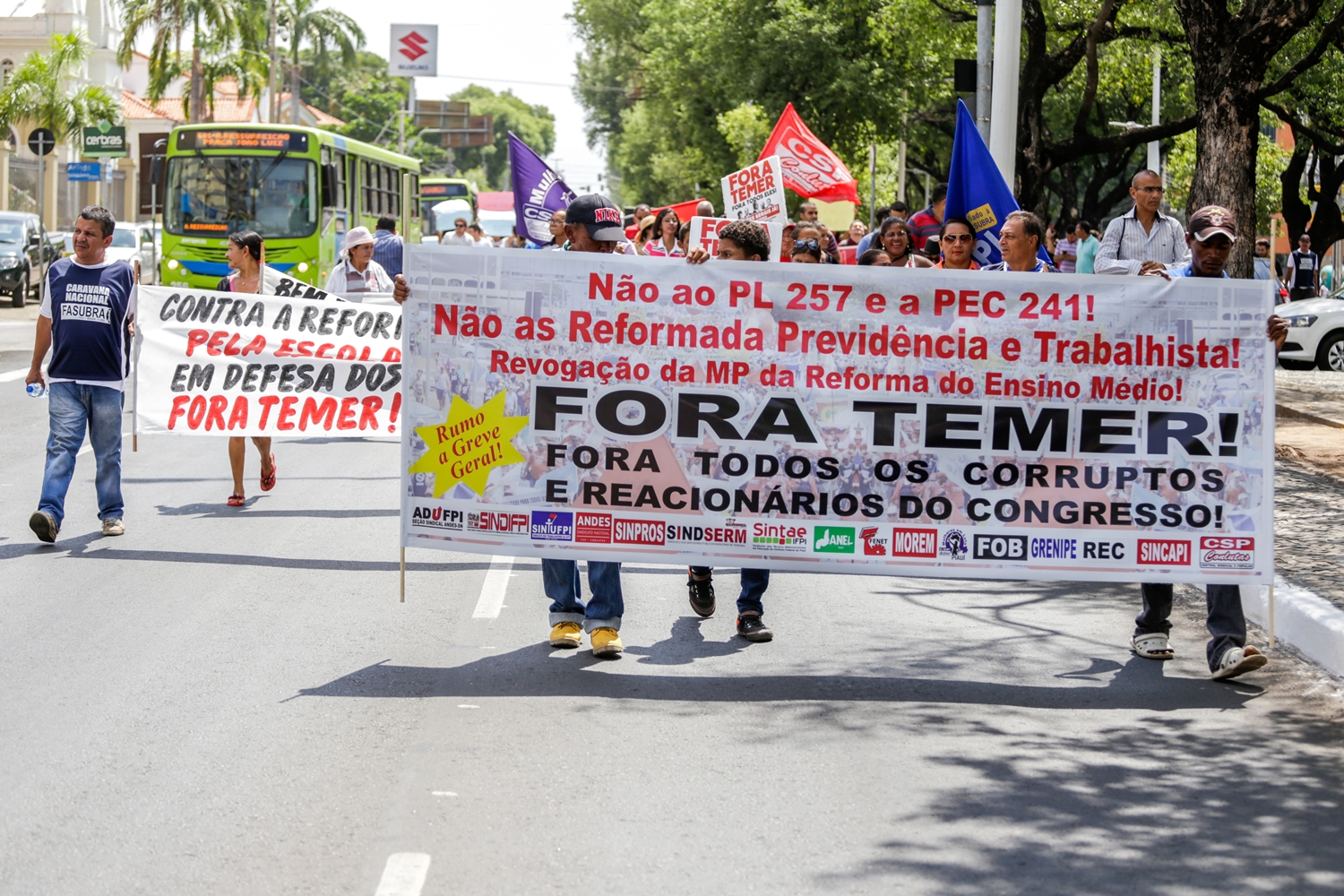 Manifestação contra Temer