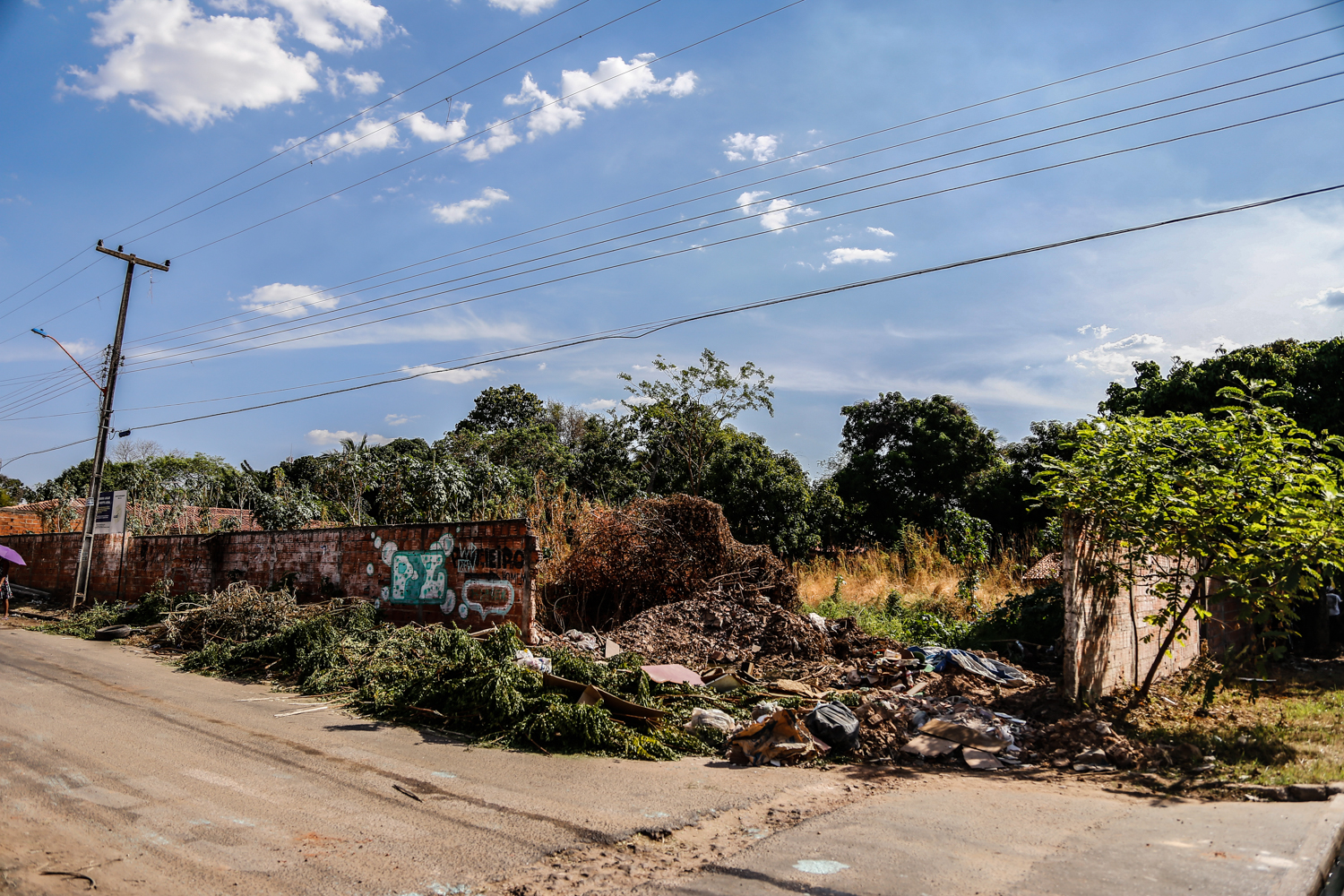 Terreno abandonado próximo homicídio