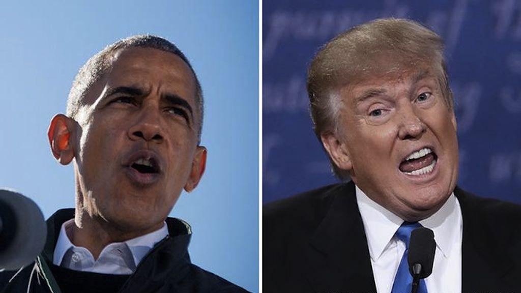 Barack Obama e  Trump
