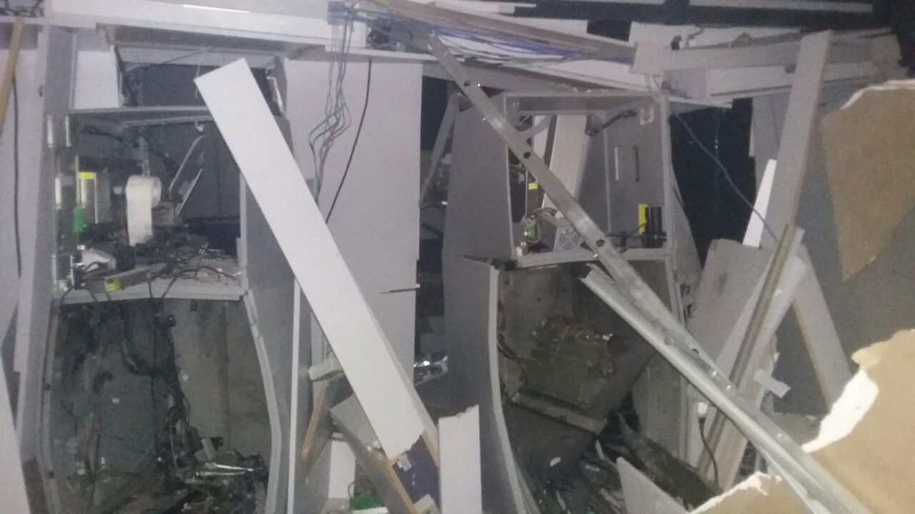 Agência destruída