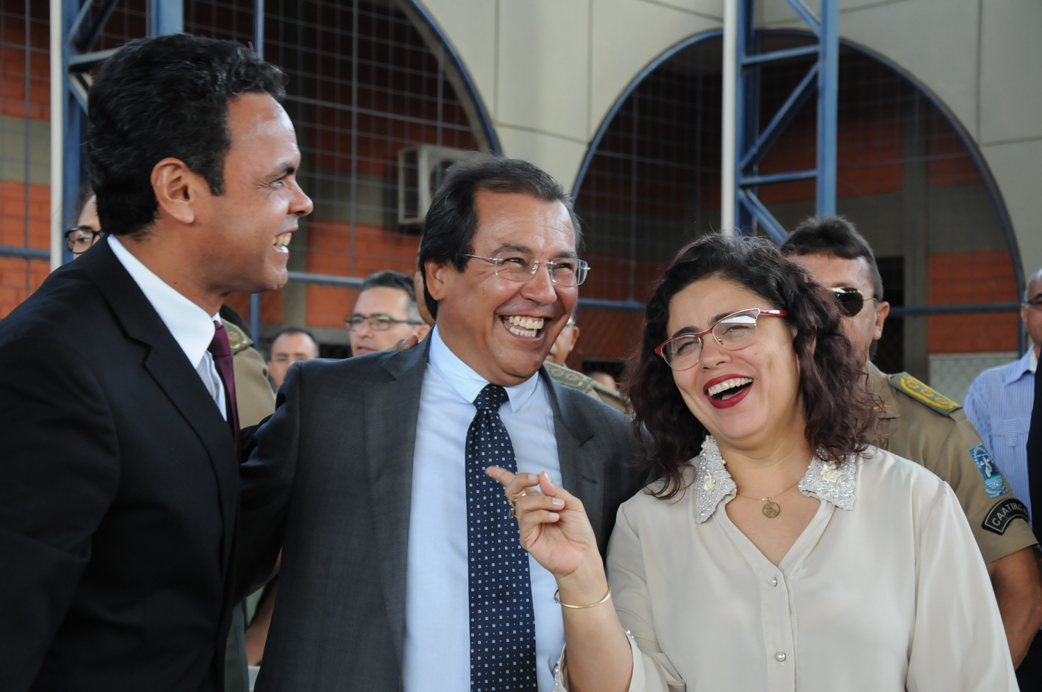Prefeitos Gil Carlos, Jonas Moura, Patrícia Leal  