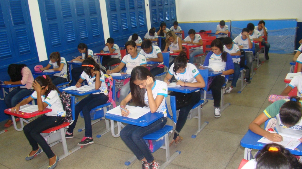 Alunos em sala de aula