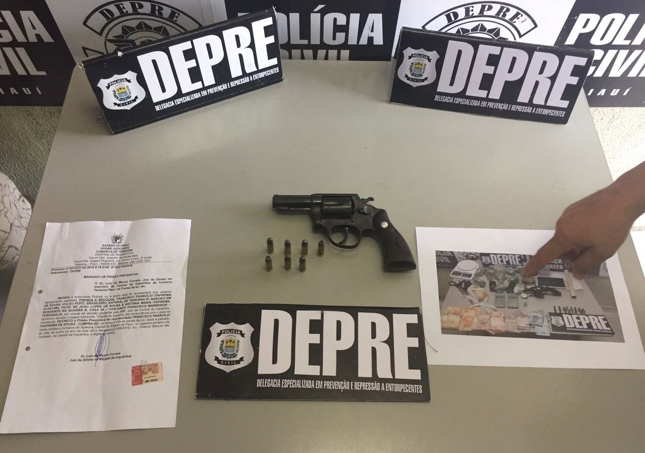 Policiais da Depre prende acusado de tráfico