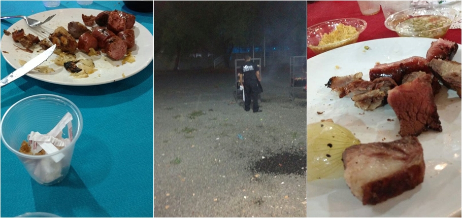 Comida servida durante evento 