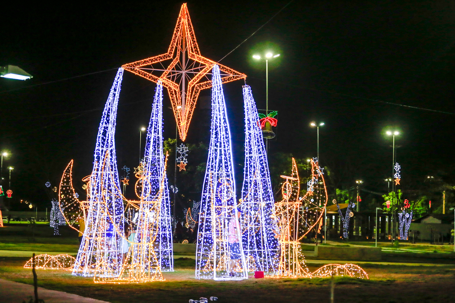 Decoração de natal no parque da cidadania