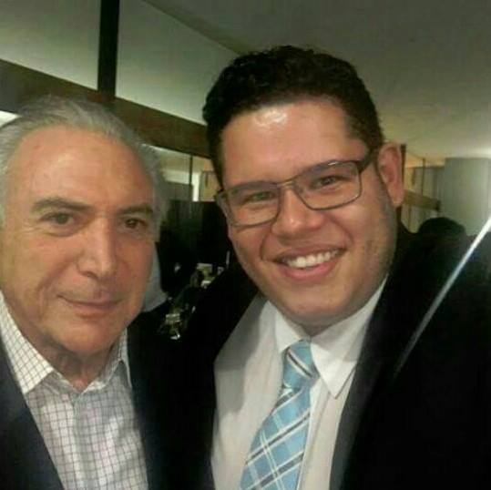 Presidente Michel Temer e Bruno Júlio