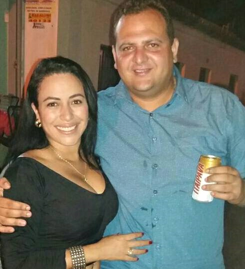 Crisleyde e o prefeito Mauricin