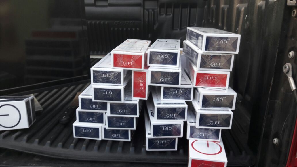 Cigarros importados apreendidos