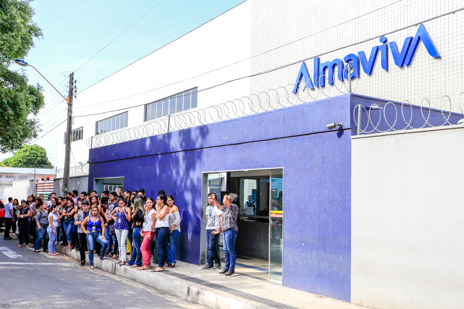 Manifestação dos funcionários da Almaviva do Dirceu
