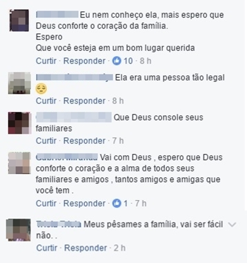 Amigos prestam homenagens a Letícia Lorene