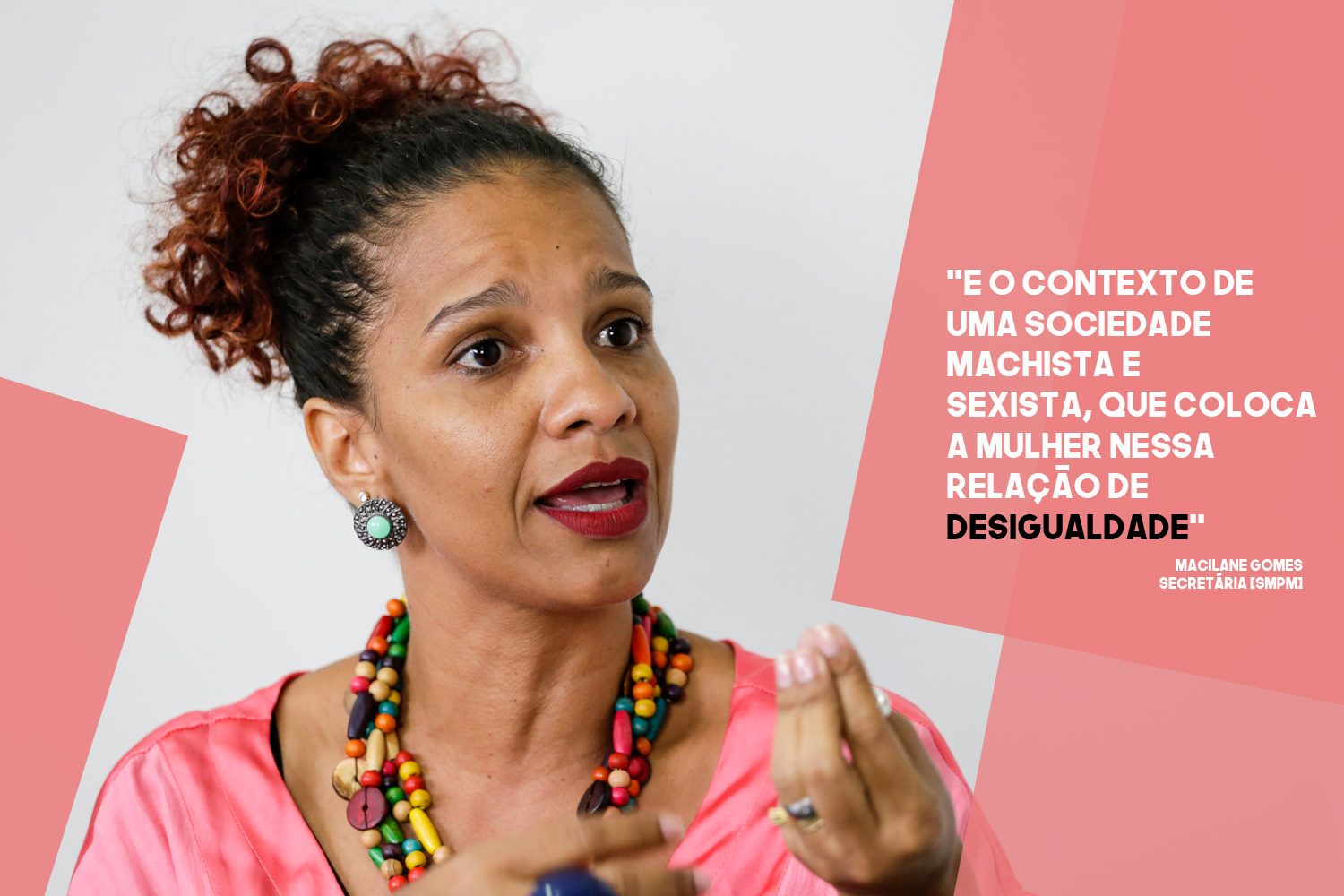 Macilane Gomes, secretária da SMPM