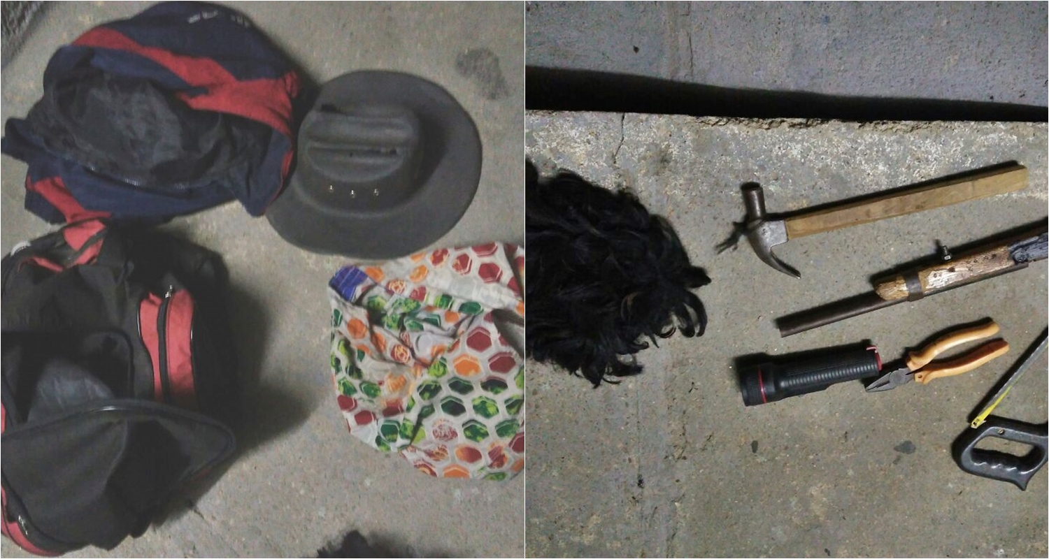 Ferramentas encontradas com arrombador em Canto do Buriti