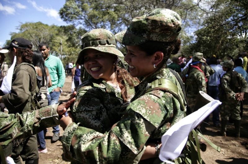Guerrilheiras das Farc em La Guarija