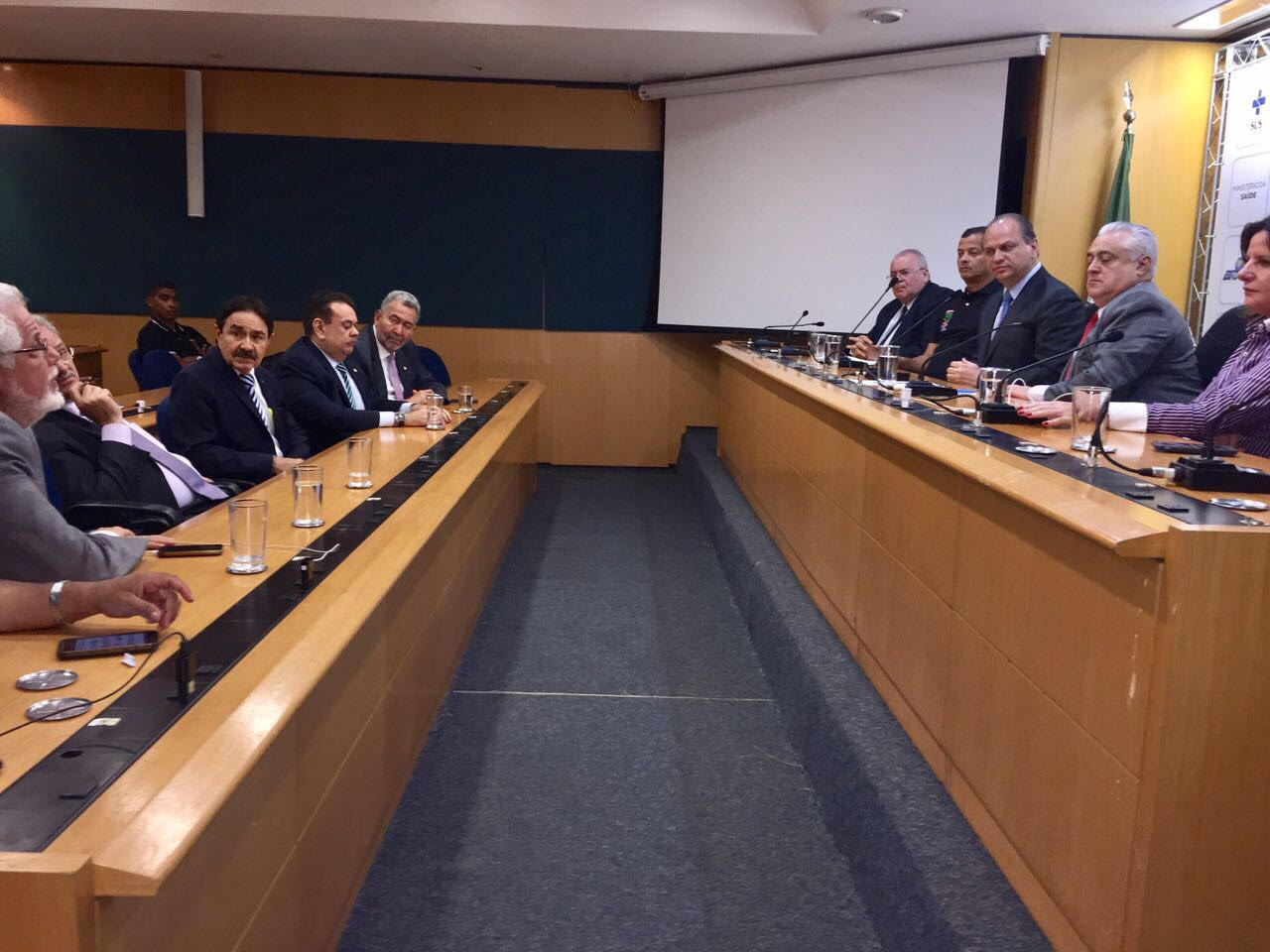 Audiência com o ministro da saúde, Ricardo Barros