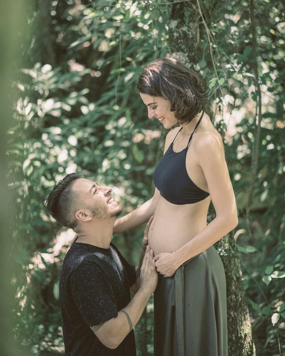 Junior com a esposa, Mônica Benini