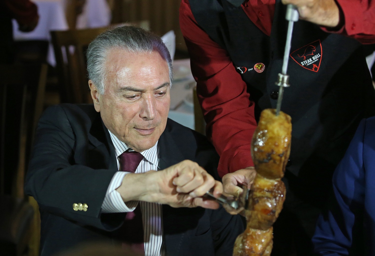 Michel Temer defende carne brasileira