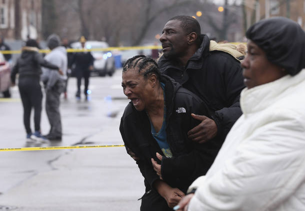 Familiares das vítimas em Chicago