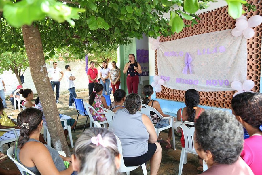 Prefeita Vilma participa do encerramento do Março Lilás
