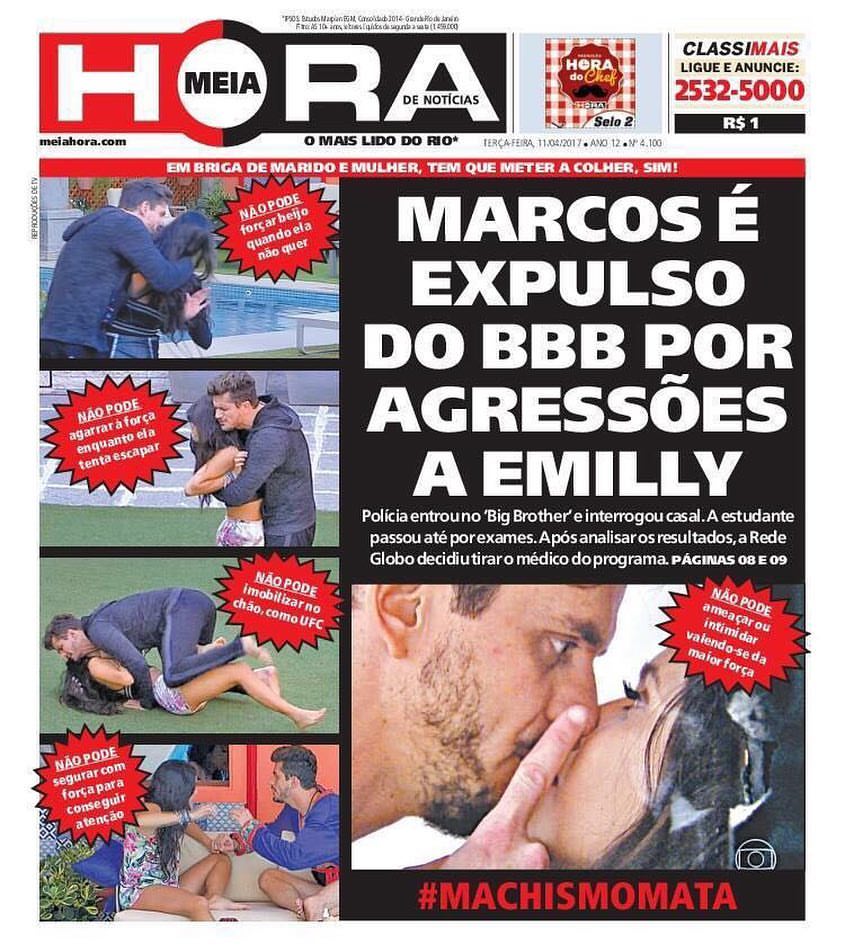 Jornal Meia Hora dá destaque ao caso