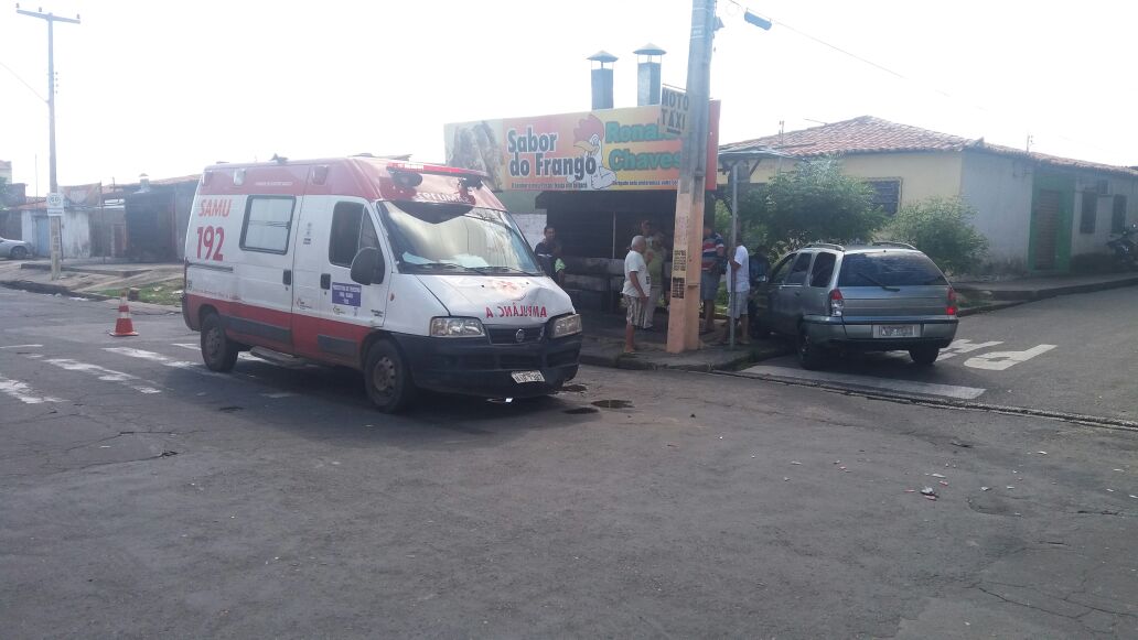 Uma equipe do Strans foi acionado