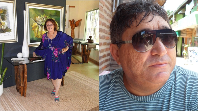 Artista plásctica, Dora Parentes e o contador Edson Albuquerque  