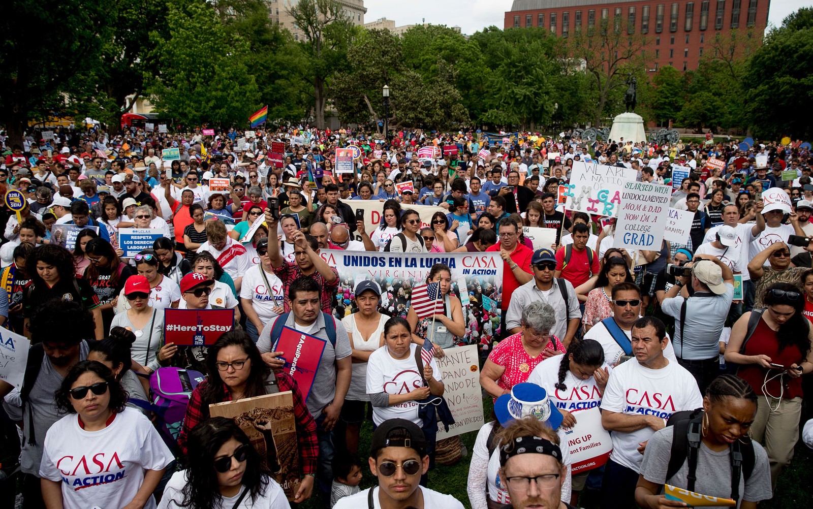 Protesto contra políticas imigratórias de Trump