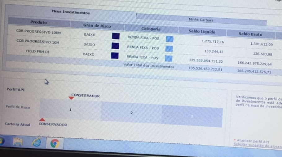 Terminal mostra erro em conta bancária de capixaba