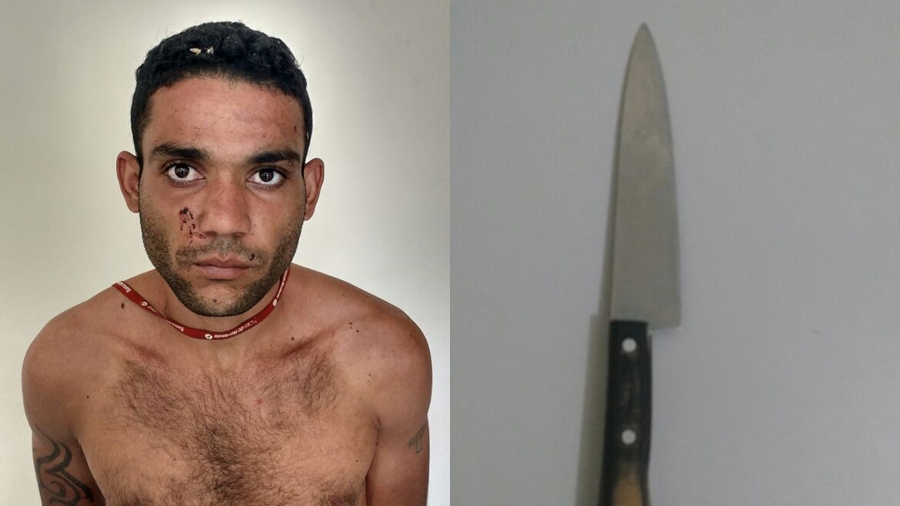 Givaldo tentou agredir a equipe policial no ato de prisão