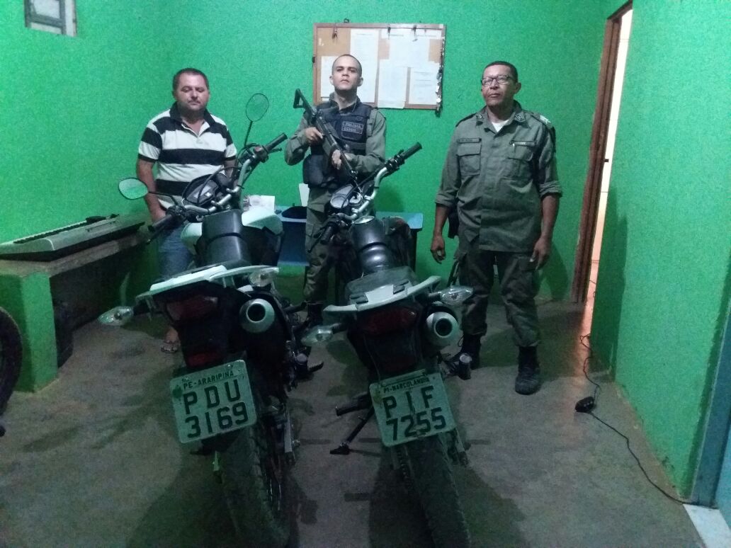 Motocicletas apreendidas pela PM