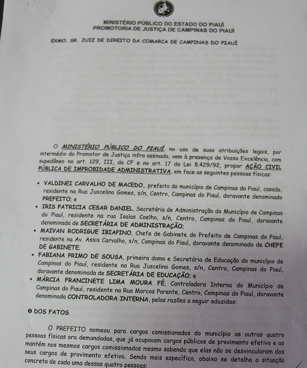 Ação civil de improbidade