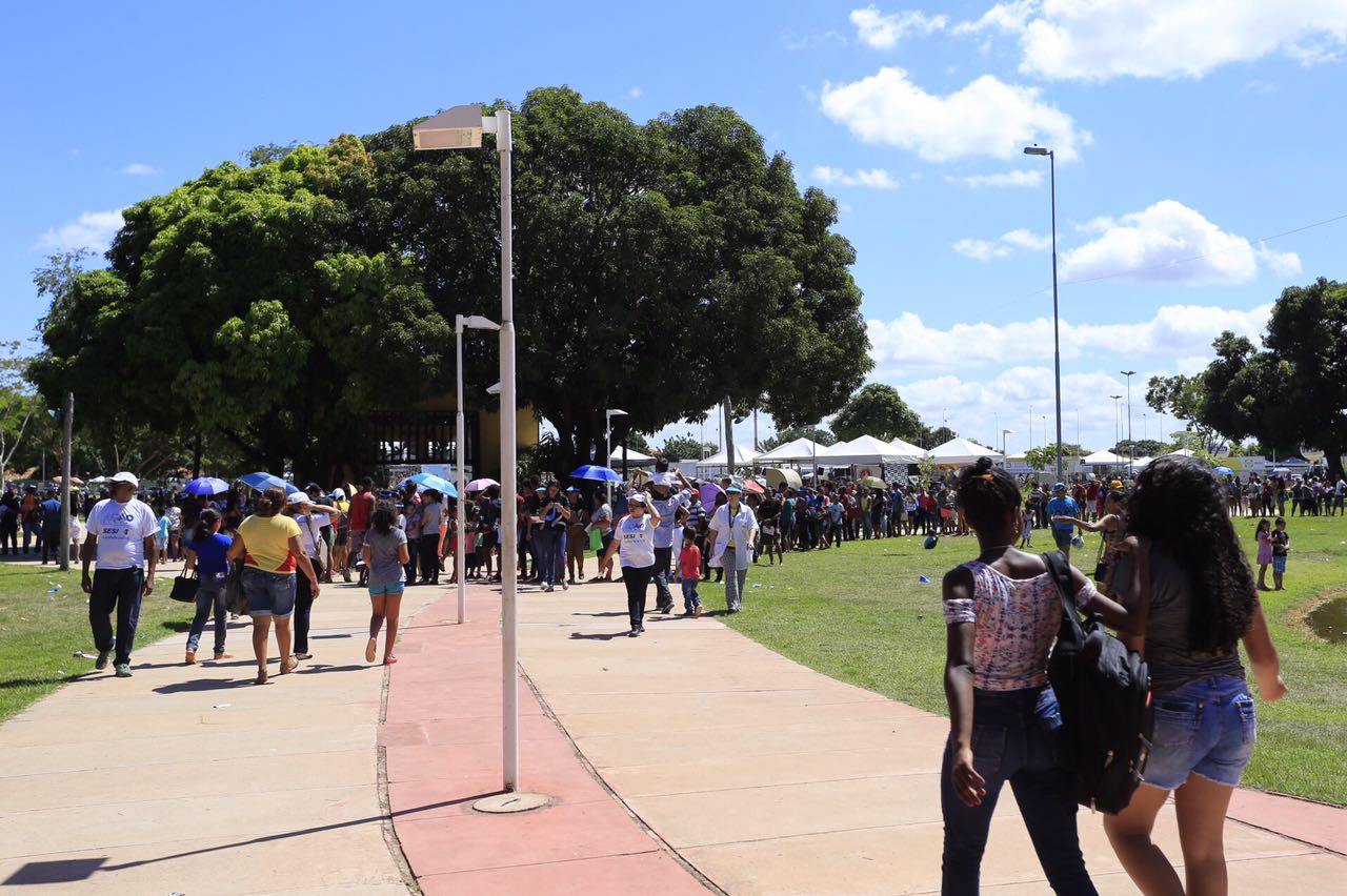 Ação global no parque da cidadania