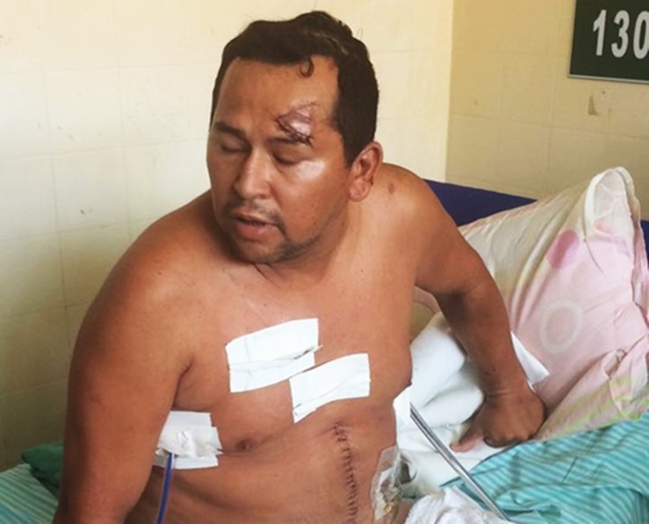 Homem preso dentro do hospital