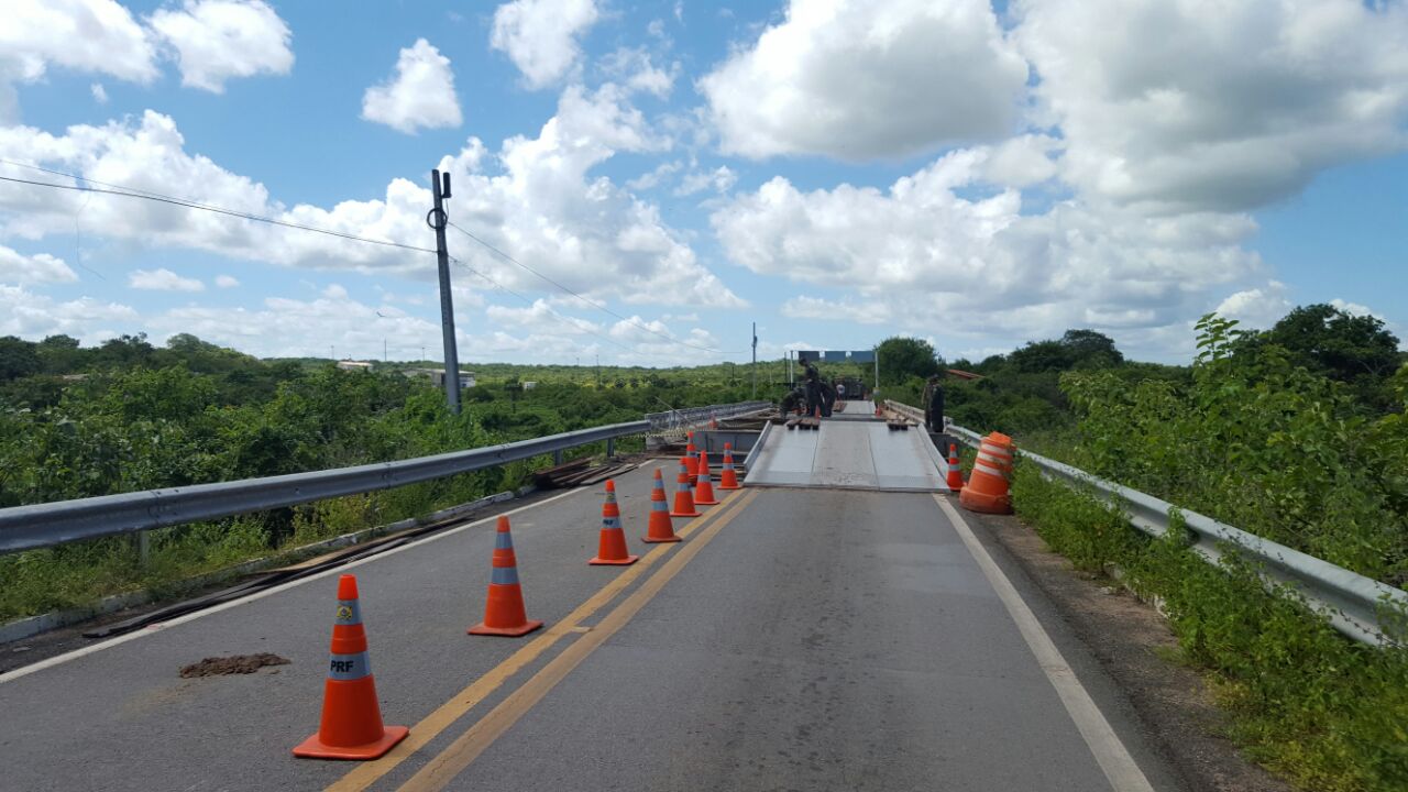 A Ponte estava interditada desde o dia 19 de abril