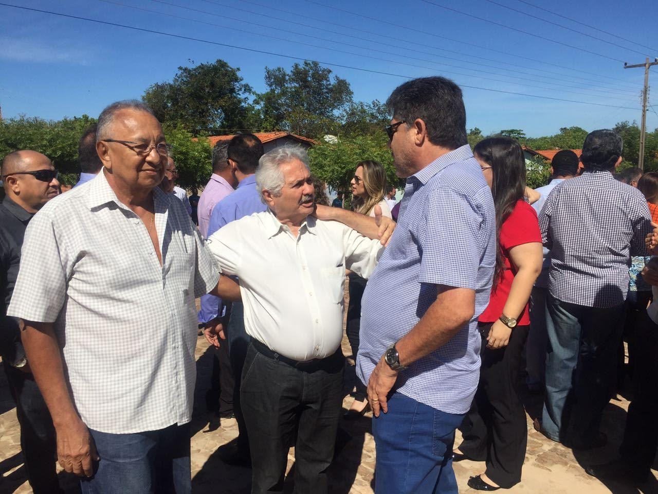 João Mádison com deputado Dr. Pessoa e o senador Elmano Férrer