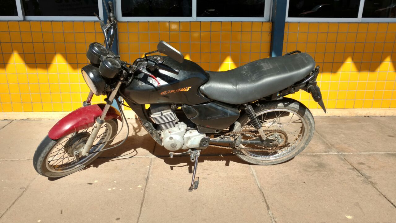 Moto apreendida pela PRF em Alegrete