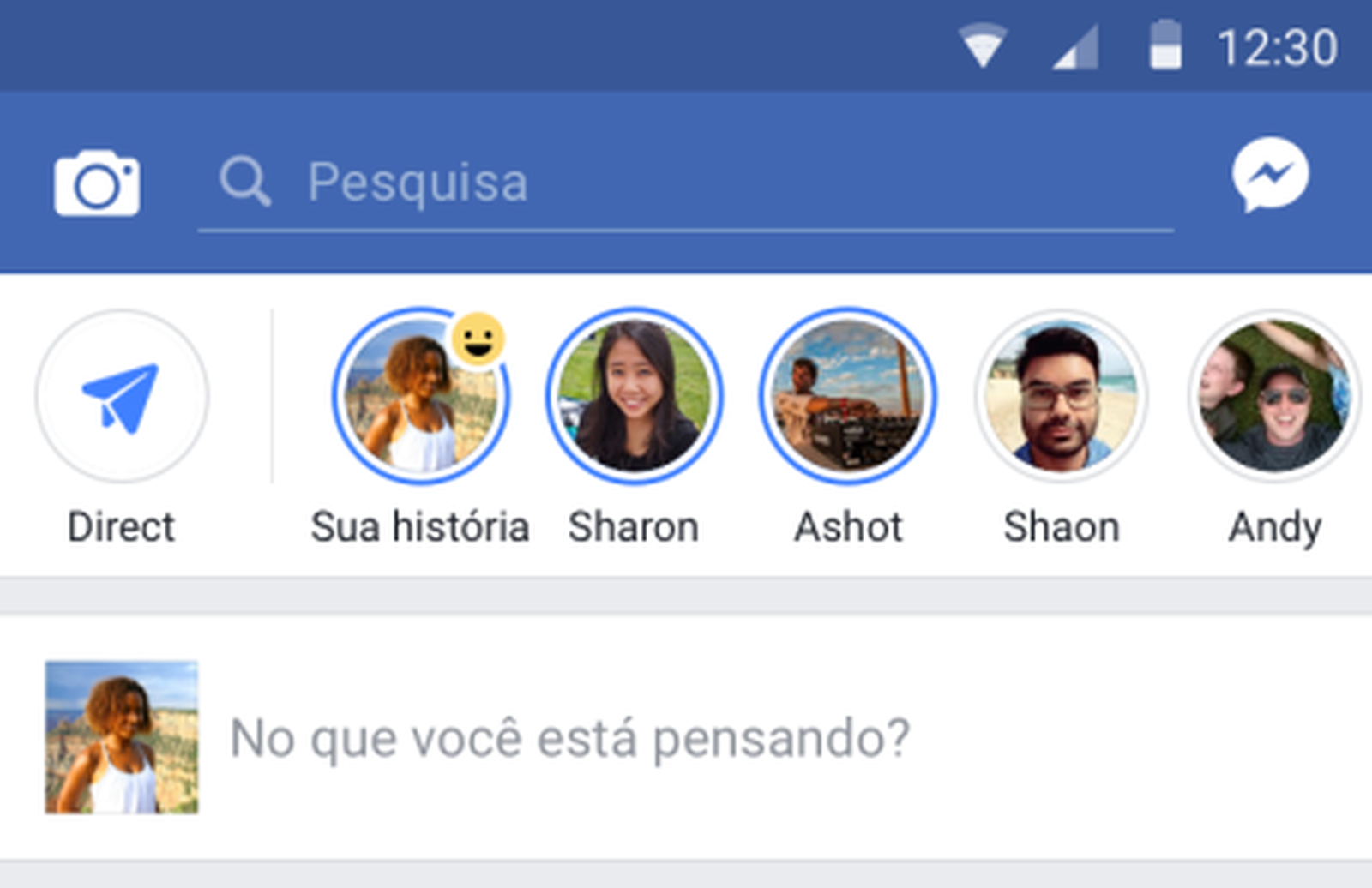 Facebook testa função stories para computadores