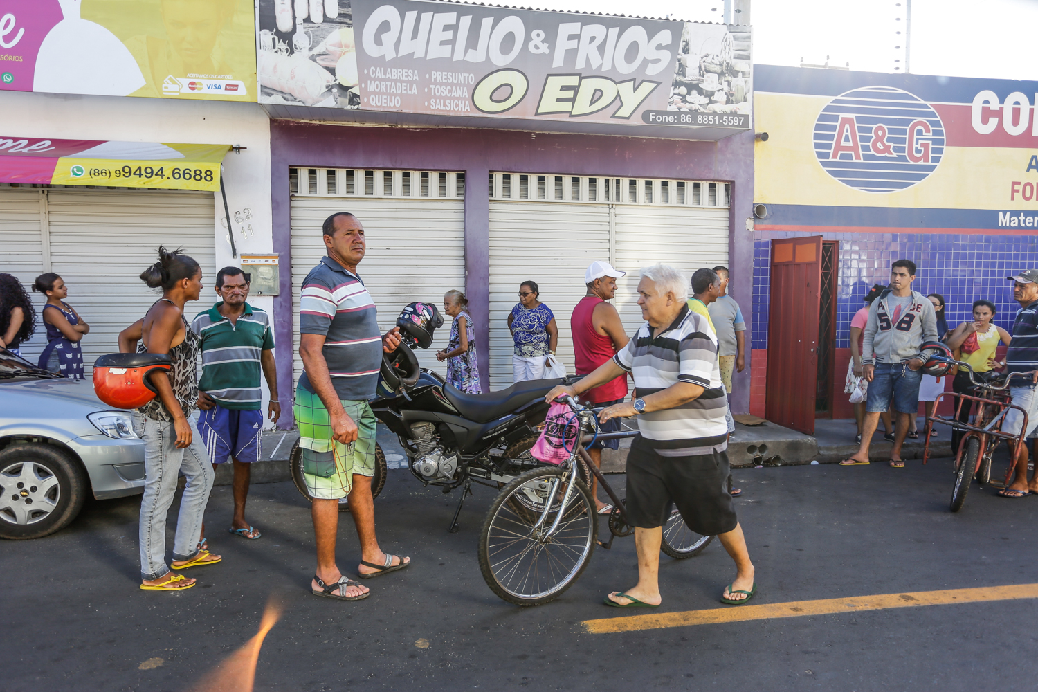 Local onde o comerciante foi morto
