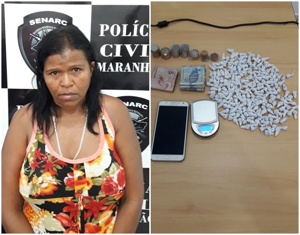 Sibita é presa em flagrante 